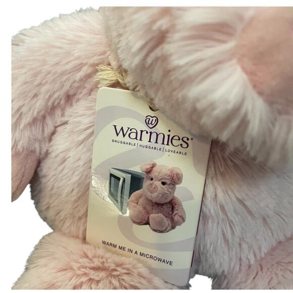 13" Warmies Plush Pig Weighted Cozy Microwavable Heat Therapy French Lavender - Picture 3 of 7
